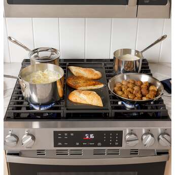 30 Inch Slide-In Gas Range with 5 Sealed Burners, 5.3 cu. ft. Oven Capacity, Power Boil™ Burner, Griddle, Storage Drawer, Express Preheat, Enhanced Shabbos Mode Built In, Self & Steam Clean, and ADA Compliant: Stainless Steel — thumbnail 32