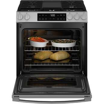 30 Inch Slide-In Gas Range with 5 Sealed Burners, 5.3 cu. ft. Oven Capacity, Power Boil™ Burner, Griddle, Storage Drawer, Express Preheat, Enhanced Shabbos Mode Built In, Steam Clean, and ADA Compliant: Stainless Steel — thumbnail 27