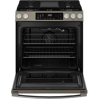 30" Slide-In Front-Control Convection Gas Range with No Preheat Air Fry and EasyWash™ Oven Tray: Slate With Stainless Handle — thumbnail 33