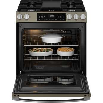 30" Slide-In Front-Control Convection Gas Range with No Preheat Air Fry and EasyWash™ Oven Tray: Slate With Stainless Handle — thumbnail 37