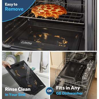 30" Slide-In Front-Control Convection Gas Range with No Preheat Air Fry and EasyWash™ Oven Tray: Slate With Stainless Handle — thumbnail 5