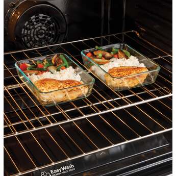 30" Slide-In Front-Control Convection Gas Range with No Preheat Air Fry and EasyWash™ Oven Tray: Slate With Stainless Handle — thumbnail 6