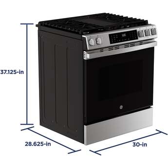 30" Slide-In Front-Control Convection Gas Range with No Preheat Air Fry and EasyWash™ Oven Tray: Fingerprint Resistant Stainless — thumbnail 42