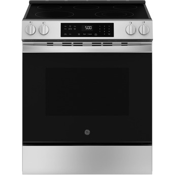 30 Inch Slide-In Electric Range with 5 Smoothtop Elements, 5.3 cu. ft. Oven Capacity, Power Boil™ Burner, Warming Zone, Storage Drawer, Enhanced Shabbos Mode Built In, Self & Steam Clean, and ADA Compliant: Stainless Steel