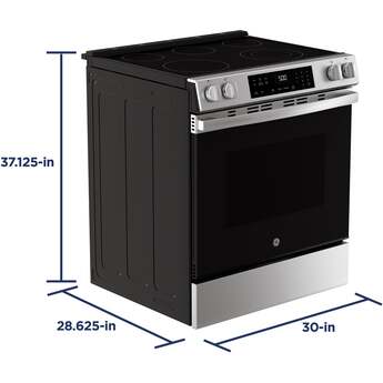 30 Inch Slide-In Electric Range with 5 Smoothtop Elements, 5.3 cu. ft. Oven Capacity, Power Boil™ Burner, Warming Zone, Storage Drawer, Enhanced Shabbos Mode Built In, Self & Steam Clean, and ADA Compliant: Stainless Steel — thumbnail 11