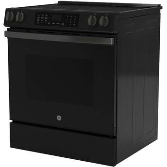 30 Inch Slide-In Electric Smart Range with 5 Smoothtop Elements, 5.3 cu. ft. Convection Oven, Power Boil™ Burner, Warming Zone, Storage Drawer, Sabbath Mode, Steam Clean, and ADA Compliant: Black Slate — thumbnail 3