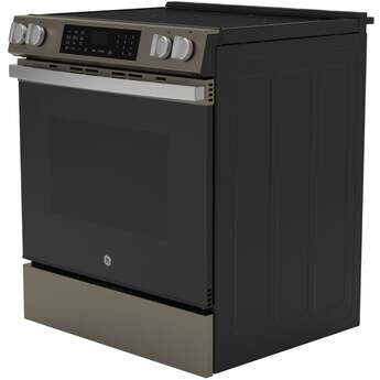 30 Inch Slide-In Electric Smart Range with 5 Smoothtop Elements, 5.3 cu. ft. Convection Oven, Power Boil™ Burner, Warming Zone, Storage Drawer, Sabbath Mode, Steam Clean, and ADA Compliant: Slate With Stainless Handle — thumbnail 12