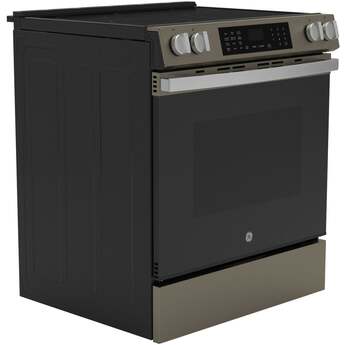 30 Inch Slide-In Electric Smart Range with 5 Smoothtop Elements, 5.3 cu. ft. Convection Oven, Power Boil™ Burner, Warming Zone, Storage Drawer, Sabbath Mode, Steam Clean, and ADA Compliant: Slate With Stainless Handle — thumbnail 15