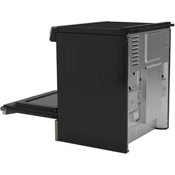 30 Inch Slide-In Electric Smart Range with 5 Smoothtop Elements, 5.3 cu. ft. Convection Oven, Power Boil™ Burner, Warming Zone, Storage Drawer, Sabbath Mode, Steam Clean, and ADA Compliant: Slate With Stainless Handle — thumbnail 3