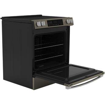 30 Inch Slide-In Electric Smart Range with 5 Smoothtop Elements, 5.3 cu. ft. Convection Oven, Power Boil™ Burner, Warming Zone, Storage Drawer, Sabbath Mode, Steam Clean, and ADA Compliant: Slate With Stainless Handle — thumbnail 38