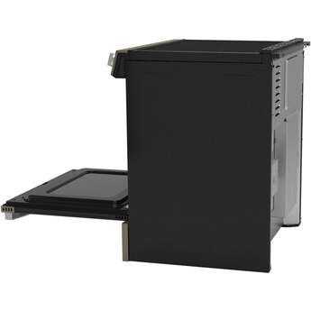 30 Inch Slide-In Electric Smart Range with 5 Smoothtop Elements, 5.3 cu. ft. Convection Oven, Power Boil™ Burner, Warming Zone, Storage Drawer, Sabbath Mode, Steam Clean, and ADA Compliant: Slate With Stainless Handle — thumbnail 4