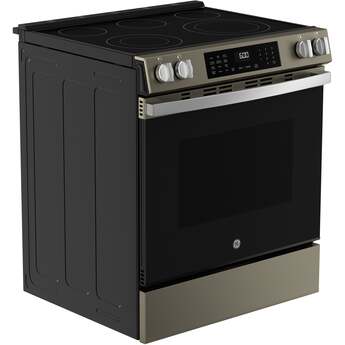 30 Inch Slide-In Electric Smart Range with 5 Smoothtop Elements, 5.3 cu. ft. Convection Oven, Power Boil™ Burner, Warming Zone, Storage Drawer, Sabbath Mode, Steam Clean, and ADA Compliant: Slate With Stainless Handle — thumbnail 8