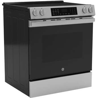 30 Inch Slide-In Electric Smart Range with 5 Smoothtop Elements, 5.3 cu. ft. Convection Oven, Power Boil™ Burner, Warming Zone, Storage Drawer, Sabbath Mode, Steam Clean, and ADA Compliant: Anti Fingerprint Stainless — thumbnail 3