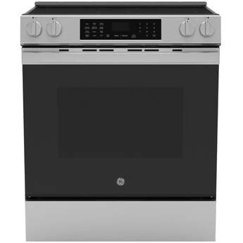 30 Inch Slide-In Electric Smart Range with 5 Smoothtop Elements, 5.3 cu. ft. Convection Oven, Power Boil™ Burner, Warming Zone, Storage Drawer, Sabbath Mode, Steam Clean, and ADA Compliant: Anti Fingerprint Stainless — thumbnail 30