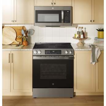 30 Inch Slide-In Electric Smart Range with 5 Smoothtop Elements, 5.3 cu. ft. Convection Oven, Power Boil™ Burner, Warming Zone, Storage Drawer, Sabbath Mode, Steam Clean, and ADA Compliant: Anti Fingerprint Stainless — thumbnail 9