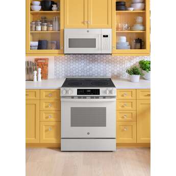 30 Inch Slide-In Electric Smart Range with 5 Smoothtop Elements, 5.3 cu. ft. Convection Oven, Power Boil™ Burner, Warming Zone, Storage Drawer, Sabbath Mode, Steam Clean, and ADA Compliant: White — thumbnail 25