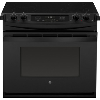30 Inch Drop In Electric Range: Black on Black