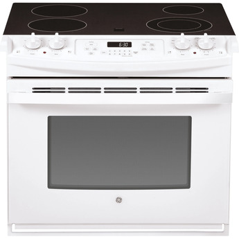 30 Inch Drop In Electric Range: White on White or True White