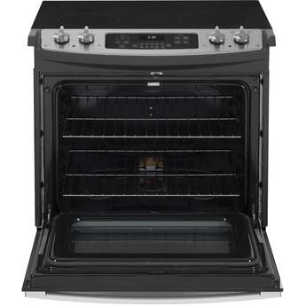 30 Inch Drop-In Electric Range with 4 Smoothtop Elements, 4.4 cu. ft. Oven Capacity, Ceramic Glass Cooktop, Dual Element Bake, Self-Clean, Delay Bake, Sabbath Mode, Power Boil, UL Listed, and ADA Compliant: Stainless Steel — thumbnail 5