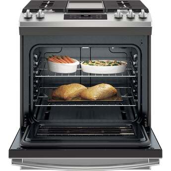 GE 30" Stainless Steel Gas Slide-In Sealed Burner Range — thumbnail 12