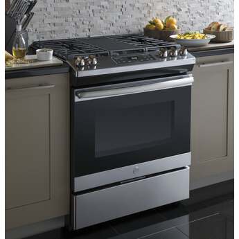 GE 30" Stainless Steel Gas Slide-In Sealed Burner Range — thumbnail 6