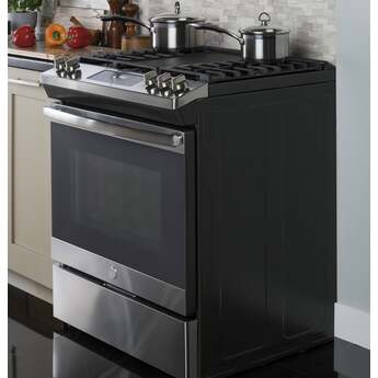 GE 30" Stainless Steel Gas Slide-In Sealed Burner Range — thumbnail 9