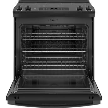 GE JS760DPBB 30 Inch Black Slide-in Electric Convection Range — thumbnail 2