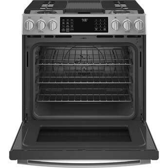 GE Profile P2S930YPFS 30 Inch Fingerprint Resistant Stainless Steel Slide-in Dual Fuel Range, in Fingerprint Resistant Stainless Steel — thumbnail 11