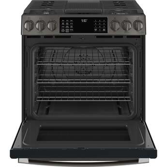 GE Profile PGS930BPTS 30 Inch Black Stainless Steel Slide-in Gas Convection Range — thumbnail 9