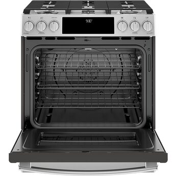GE Profile 30" Stainless Steel Gas Slide-In Sealed Burner Range - Convection - ADA Compliant — thumbnail 7