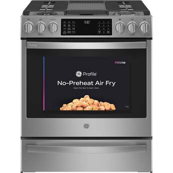 GE Profile PGS930YPFS 30 Inch Stainless Steel Slide-in Gas Convection Range — thumbnail 10