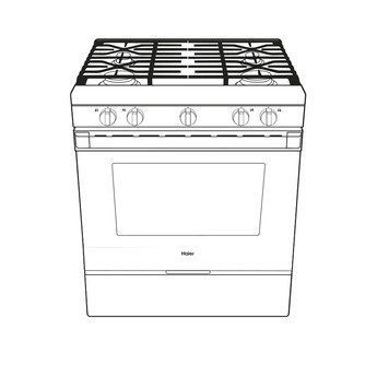 Haier 30" Black Stainless Steel Natural Gas Slide-In Sealed Burner Range - Convection — thumbnail 11
