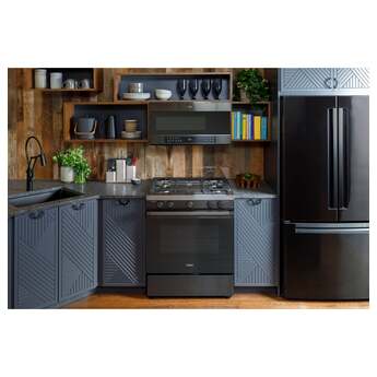 Haier 30" Black Stainless Steel Natural Gas Slide-In Sealed Burner Range - Convection — thumbnail 14