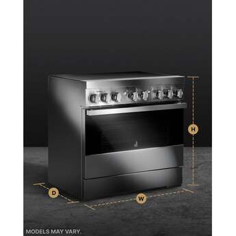 Jenn Air 36 Inch Freestanding Induction Smart Range with 6 Heating Elements, 5.1 cu. ft. Oven Capacity, Flex-Choice™ Zones, Halo-Effect Knobs, Dual-Fan True Convection and Pan Detection: Noir — thumbnail 10