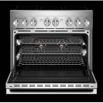 Jenn Air 36 Inch Freestanding Induction Smart Range with 6 Heating Elements, 5.1 cu. ft. Oven Capacity, Flex-Choice™ Zones, Halo-Effect Knobs, Dual-Fan True Convection and Pan Detection: Noir — thumbnail 13
