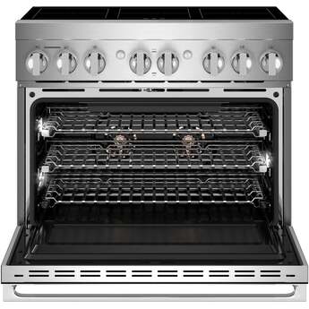 Jenn Air 36 Inch Freestanding Induction Smart Range with 6 Heating Elements, 5.1 cu. ft. Oven Capacity, Flex-Choice™ Zones, Halo-Effect Knobs, Dual-Fan True Convection and Pan Detection: Noir — thumbnail 2