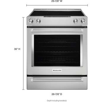 Kitchen Aid KitchenAid 30" Stainless Steel Freestanding Electric Range with Baking Drawer - — thumbnail 3