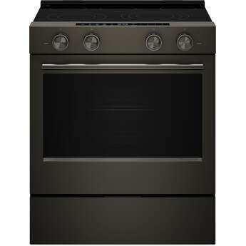 KitchenAid 5.3 Cu. Ft. Smart Slide-in Electric Range with Two Even-Heat™ Hyper Elements and Convection Cooking Modes: Black Ore