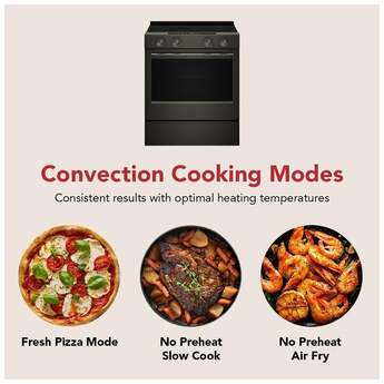 KitchenAid 5.3 Cu. Ft. Smart Slide-in Electric Range with Two Even-Heat™ Hyper Elements and Convection Cooking Modes: Black Ore — thumbnail 11