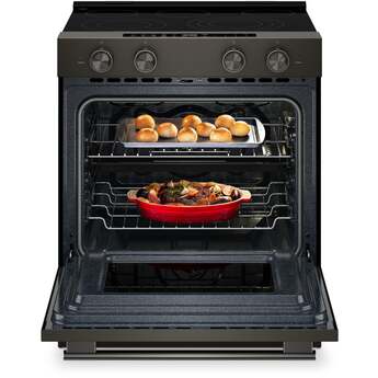 KitchenAid 5.3 Cu. Ft. Smart Slide-in Electric Range with Two Even-Heat™ Hyper Elements and Convection Cooking Modes: Black Ore — thumbnail 14