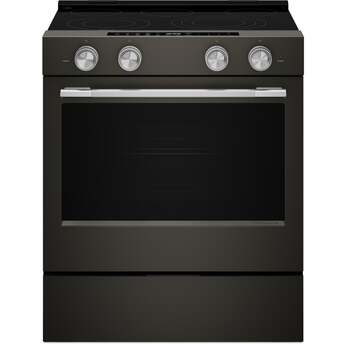KitchenAid 5.3 Cu. Ft. Smart Slide-in Electric Range with Two Even-Heat™ Hyper Elements and Convection Cooking Modes: Black Ore — thumbnail 2