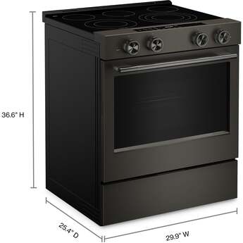 KitchenAid 5.3 Cu. Ft. Smart Slide-in Electric Range with Two Even-Heat™ Hyper Elements and Convection Cooking Modes: Black Ore — thumbnail 24