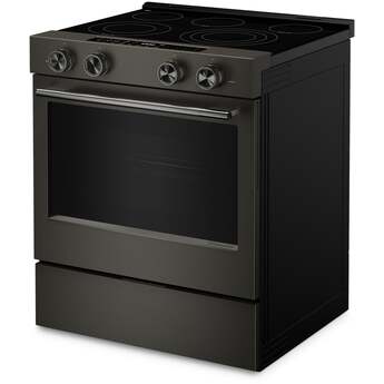 KitchenAid 5.3 Cu. Ft. Smart Slide-in Electric Range with Two Even-Heat™ Hyper Elements and Convection Cooking Modes: Black Ore — thumbnail 9