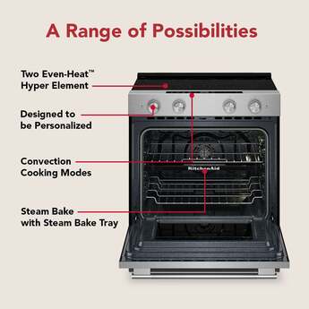 KitchenAid 5.3 Cu. Ft. Smart Slide-in Electric Range with Two Even-Heat™ Hyper Elements and Convection Cooking Modes: Stainless Steel — thumbnail 49
