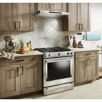 Kitchen Aid KitchenAid 30" Stainless Steel Sealed Burner Slide-In Natural Gas Range - Convec — thumbnail 9