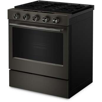 KitchenAid 5.0 Cu. Ft. Smart Slide-in Gas Range with Convection Cooking Modes and 2-in-1 Burner: Black Ore — thumbnail 21