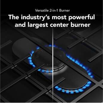 KitchenAid 5.0 Cu. Ft. Smart Slide-in Gas Range with Convection Cooking Modes and 2-in-1 Burner: Black Ore — thumbnail 23