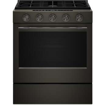 KitchenAid 5.0 Cu. Ft. Smart Slide-in Gas Range with Convection Cooking Modes and 2-in-1 Burner: Black Ore — thumbnail 24