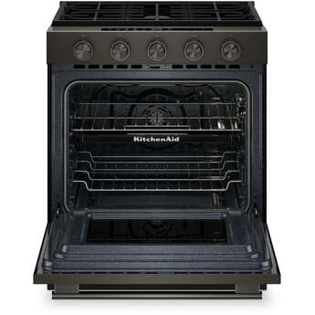 KitchenAid 5.0 Cu. Ft. Smart Slide-in Gas Range with Convection Cooking Modes and 2-in-1 Burner: Black Ore — thumbnail 42