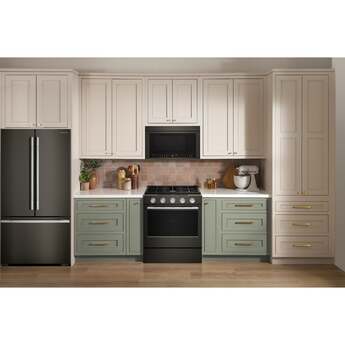 KitchenAid 5.0 Cu. Ft. Smart Slide-in Gas Range with Convection Cooking Modes and 2-in-1 Burner: Black Ore — thumbnail 8
